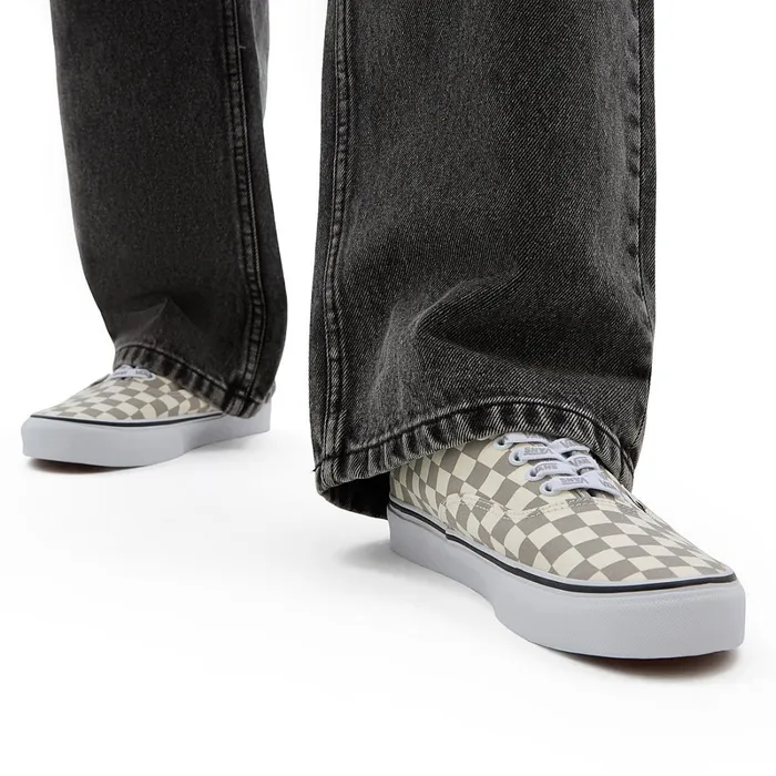 Vans Lowtop Shoes Men Check Authentic Shoes Grey