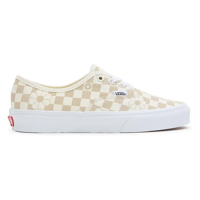 Vans Lowtop Shoes Men Floral Check Authentic Shoes White