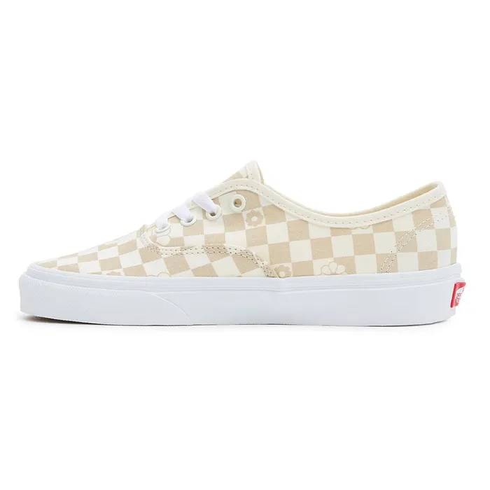 Vans Lowtop Shoes Men Floral Check Authentic Shoes White