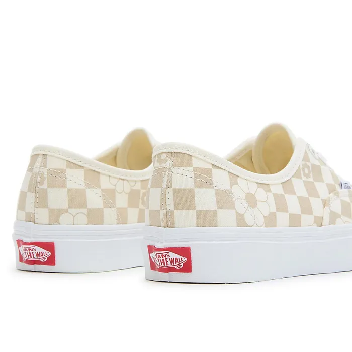 Vans Lowtop Shoes Men Floral Check Authentic Shoes White
