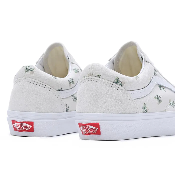 Vans Lowtop Shoes Men Floral Old Skool Shoes White