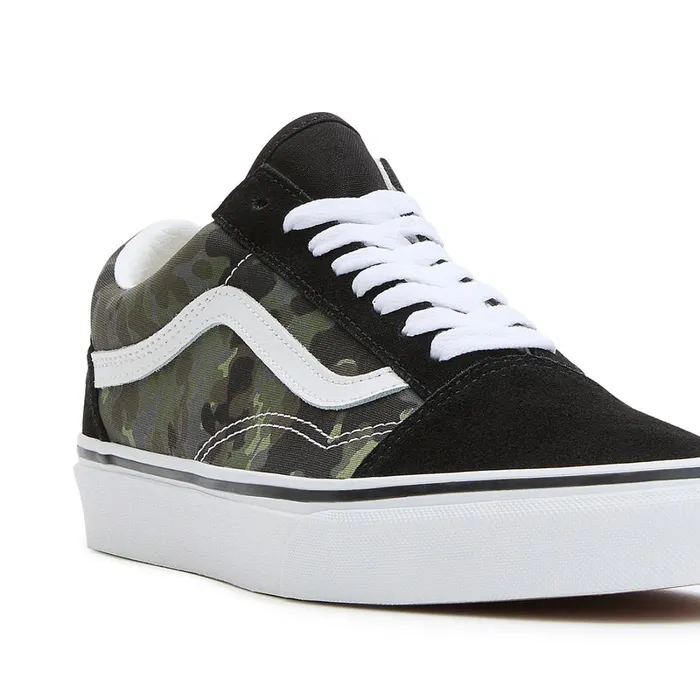 Vans Lowtop Shoes Men Rain Camo Old Skool Shoes Green Grey