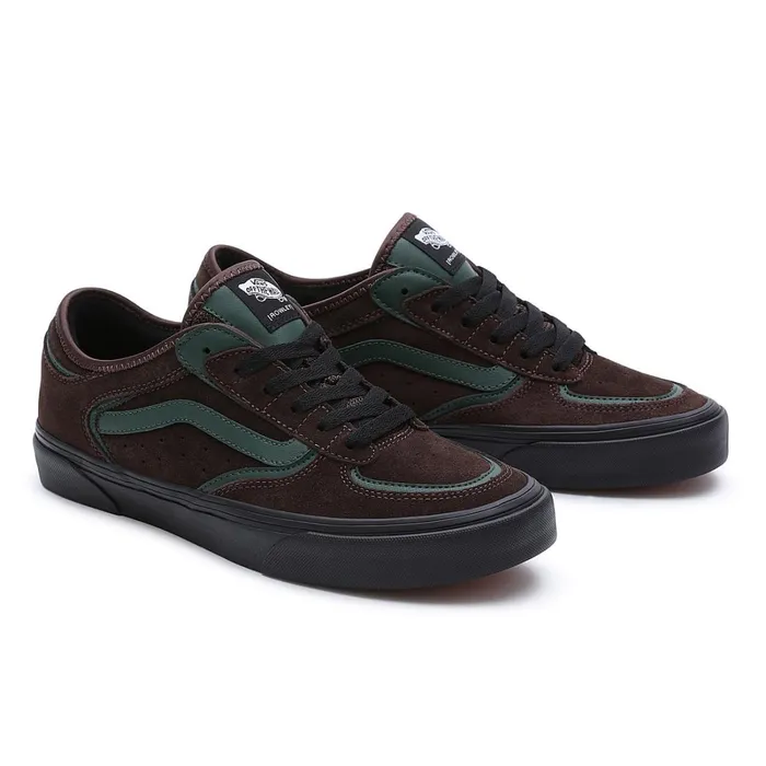 Vans Lowtop Shoes Men Rowley Classic Shoes Green Brown