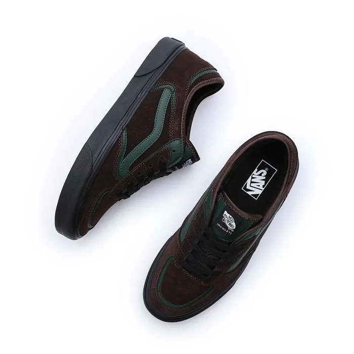 Vans Lowtop Shoes Men Rowley Classic Shoes Green Brown