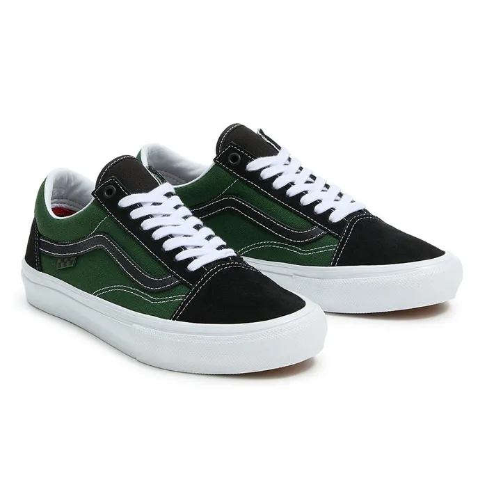 Vans Lowtop Shoes Men Skate Old Skool Safari Shoes Black Green