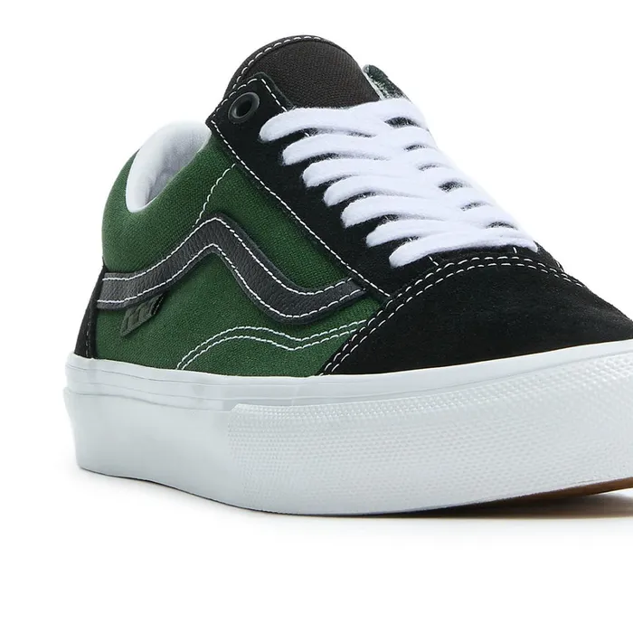 Vans Lowtop Shoes Men Skate Old Skool Safari Shoes Black Green