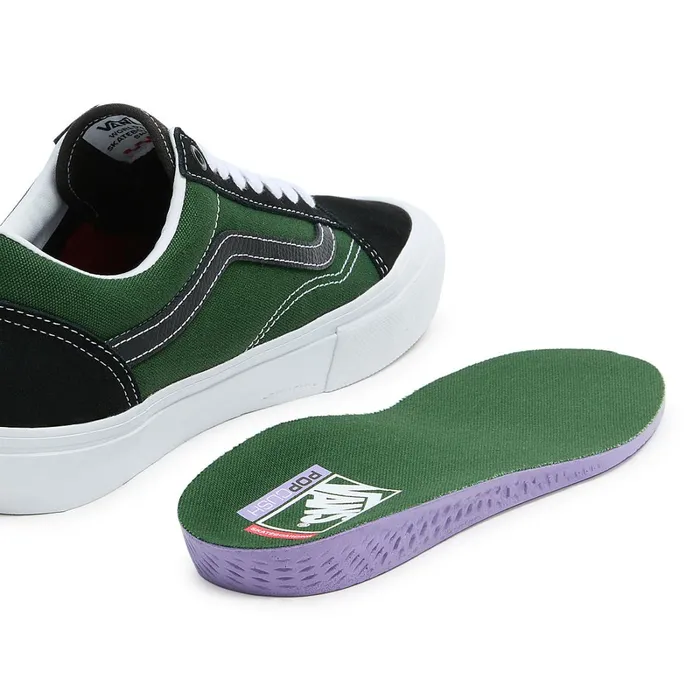 Vans Lowtop Shoes Men Skate Old Skool Safari Shoes Black Green