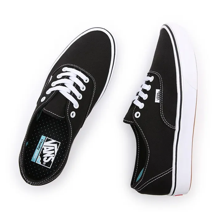 Vans Lowtop Shoes Women Classic Comfycush Authentic Shoes Black