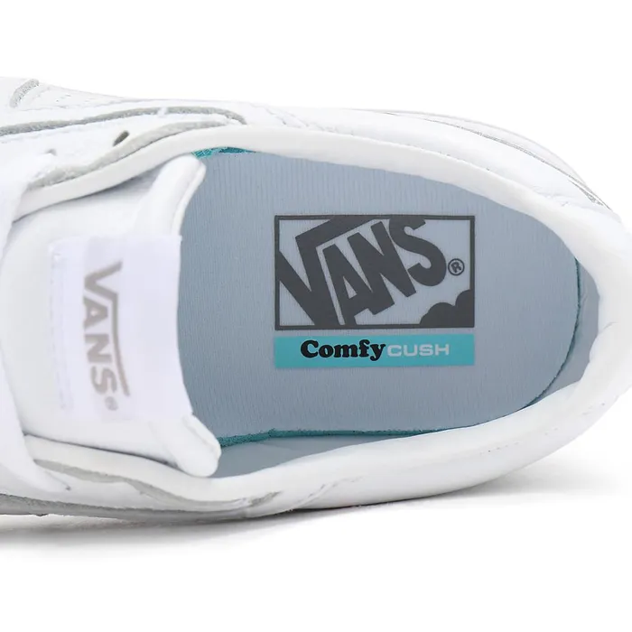 Vans Lowtop Shoes Women Leather Lowland Comfycush Shoes White