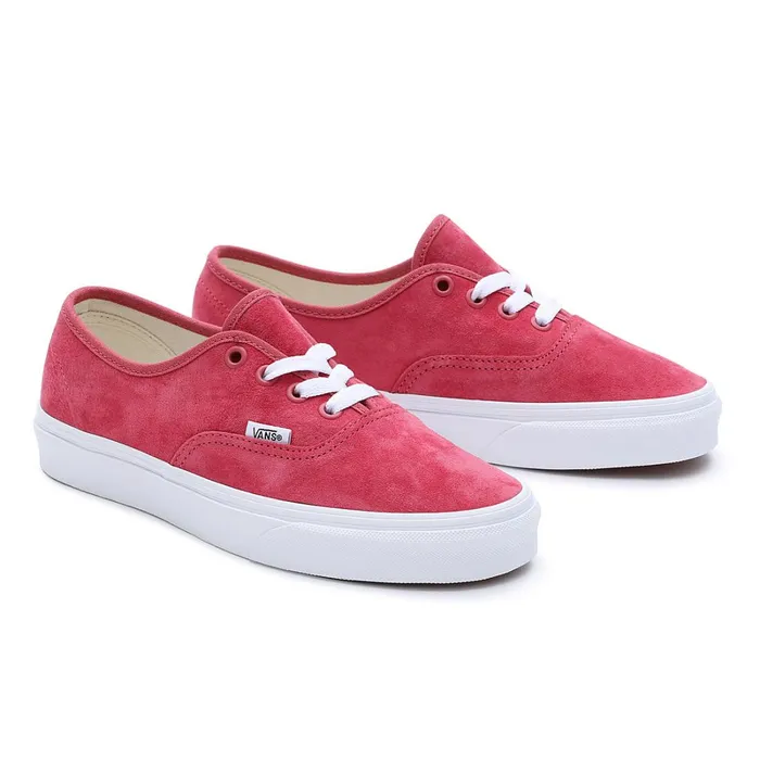 Vans Lowtop Shoes Women Pig Suede Authentic Shoes Red