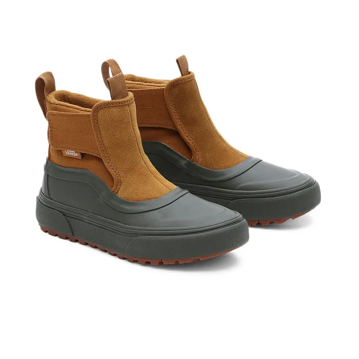 Vans MTE Shoes Kids SlipOn Hi Terrain Hook And Loop MTE1 Shoes 48 Years Green Brown