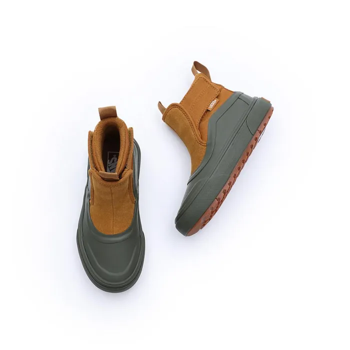 Vans MTE Shoes Kids SlipOn Hi Terrain Hook And Loop MTE1 Shoes 48 Years Green Brown