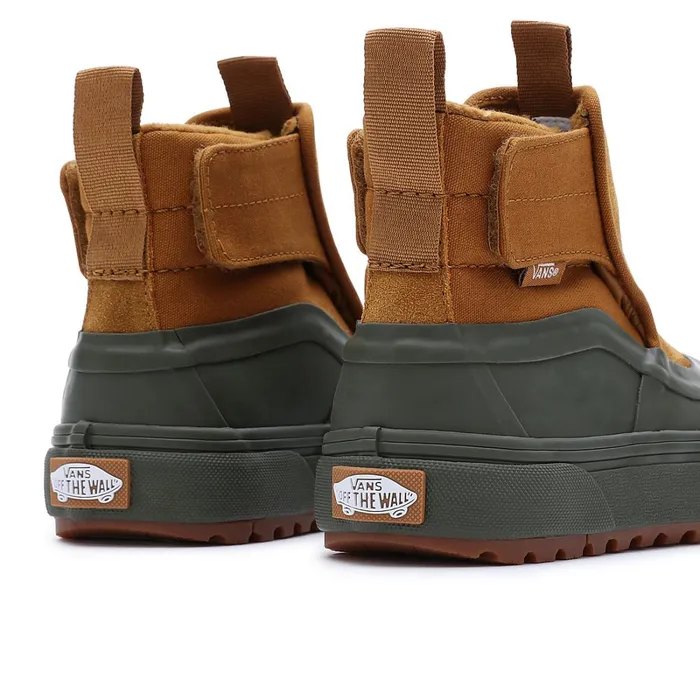 Vans MTE Shoes Kids SlipOn Hi Terrain Hook And Loop MTE1 Shoes 48 Years Green Brown