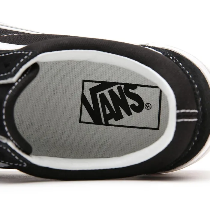 Vans Platform Shoes Women SuedeCanvas Old Skool Stacked Shoes Black