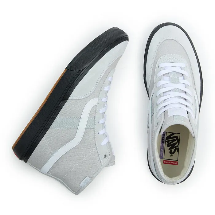 Vans Skate Shoes Women Crockett High Shoes Grey