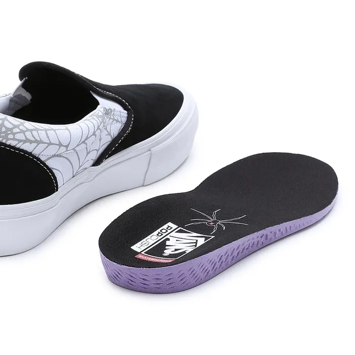 Vans Slipon Shoes Men Black Widow Spider SlipOn Shoes