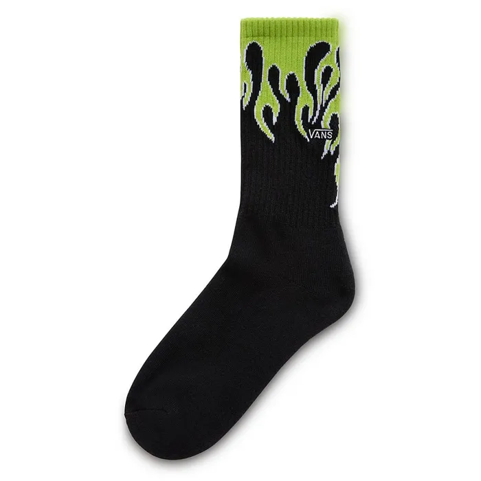 Vans Socks Kids Flaming Crew Socks 1 Pair Green