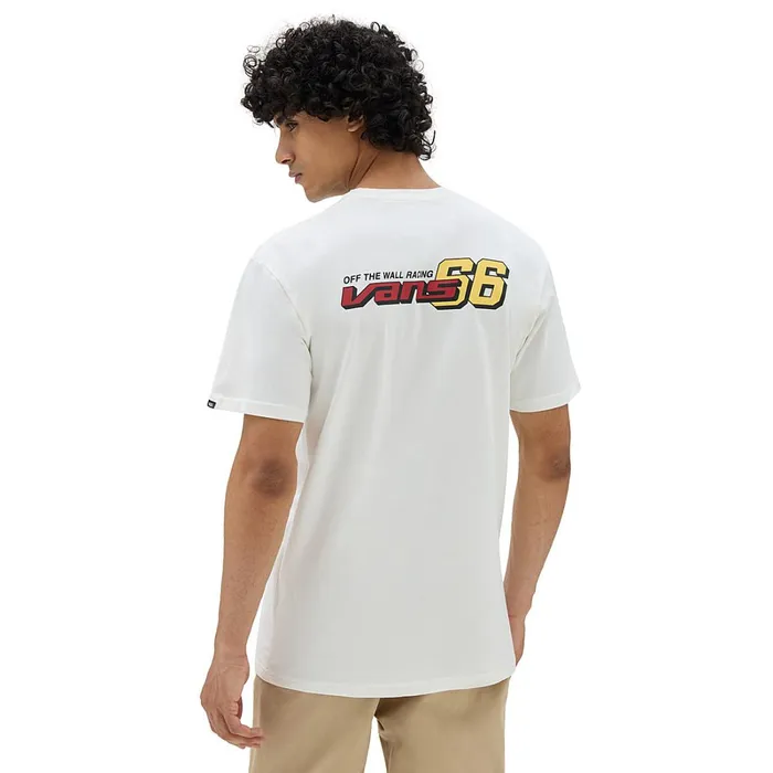 Vans Tshirts and Tanks Men 66 Racing Logo TShirt White
