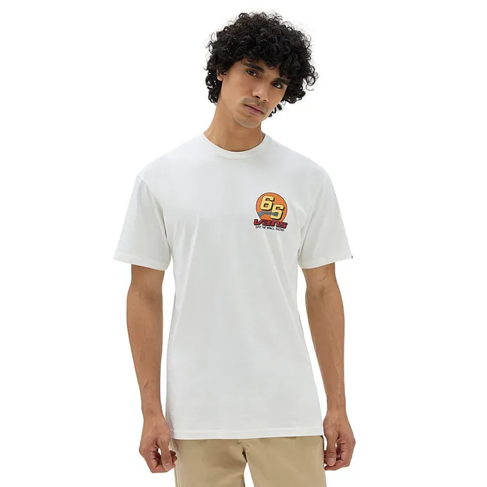 Vans Tshirts and Tanks Men 66 Racing Logo TShirt White