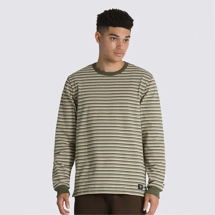 Vans Tshirts and Tanks Men Awbrey Long Sleeve Shirt Green