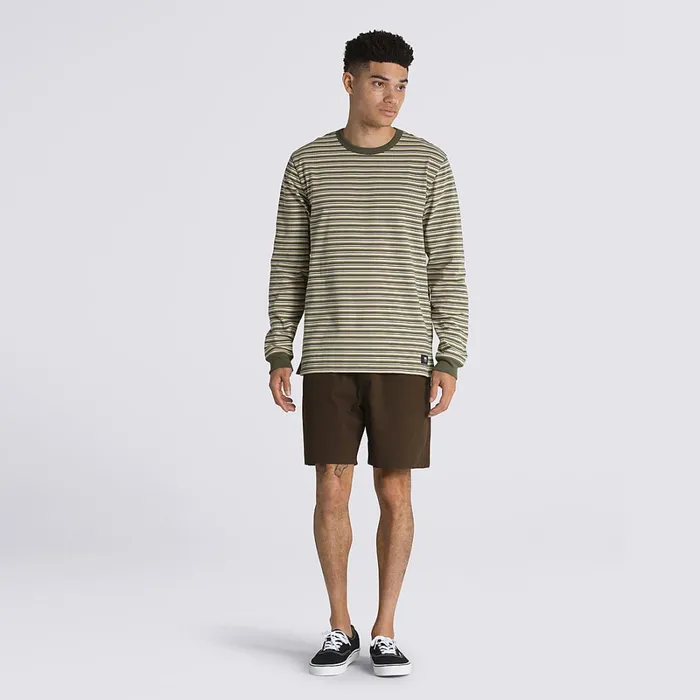 Vans Tshirts and Tanks Men Awbrey Long Sleeve Shirt Green