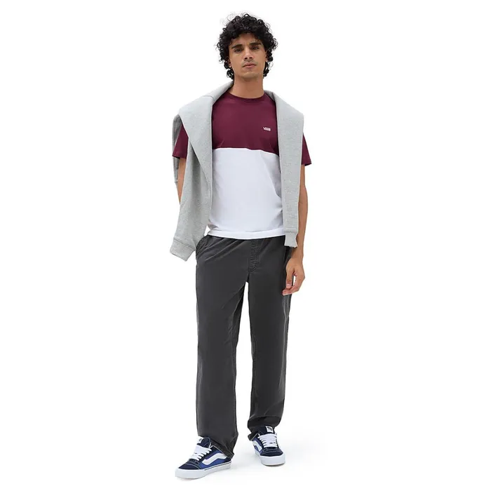Vans Tshirts and Tanks Men Colorblock Tshirt Red