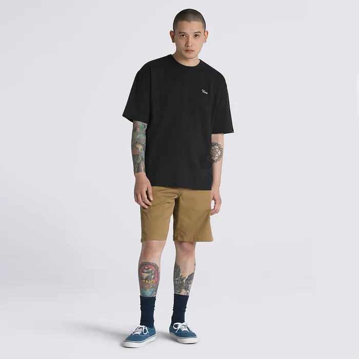 Vans Tshirts and Tanks Men Flaming Skull Washed TShirt Black