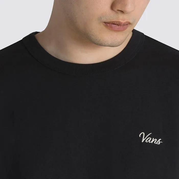 Vans Tshirts and Tanks Men Flaming Skull Washed TShirt Black