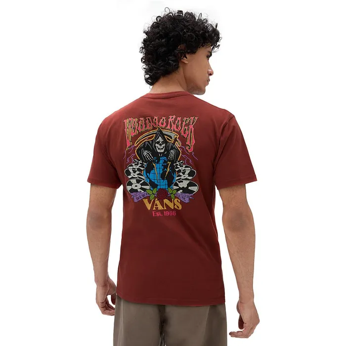 Vans Tshirts and Tanks Men Rock And Bones TShirt Red