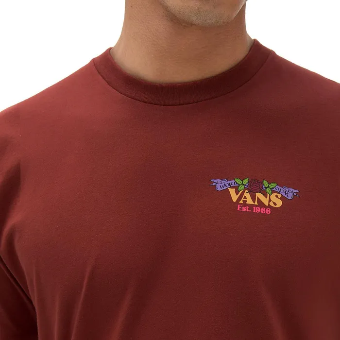 Vans Tshirts and Tanks Men Rock And Bones TShirt Red