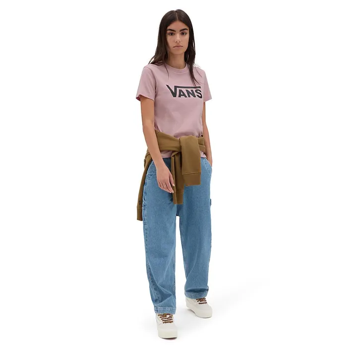 Vans Tshirts and Tops Women Flying V Crew TShirt Pink