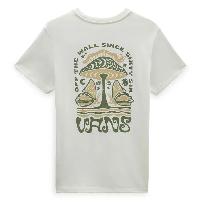 Vans Tshirts and Tops Women Shroomy Experience Boyfriend Fit TShirt White