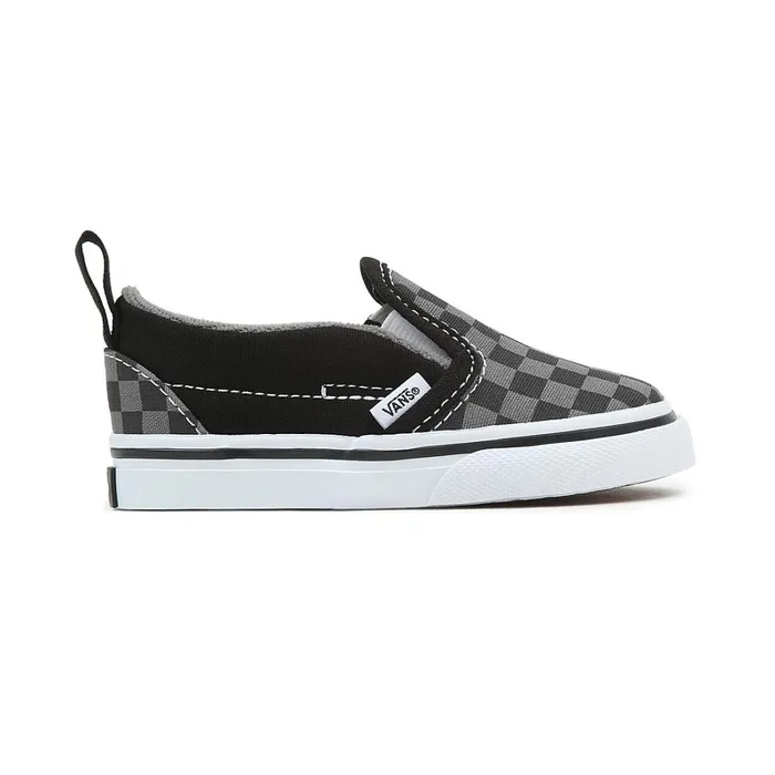 Vans Toddler Shoes 14 Years Kids Toddler Checkerboard SlipOn Hook And Loop Shoes 14 Years Black Grey