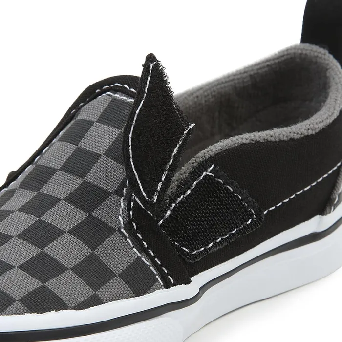 Vans Toddler Shoes 14 Years Kids Toddler Checkerboard SlipOn Hook And Loop Shoes 14 Years Black Grey