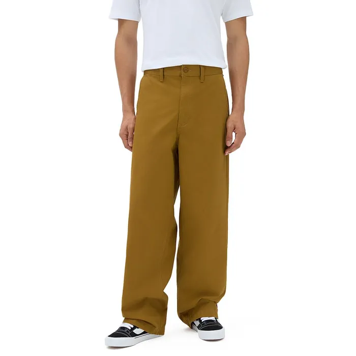 Vans Trousers and Jeans Men Authentic Chino Baggy Trousers Brown