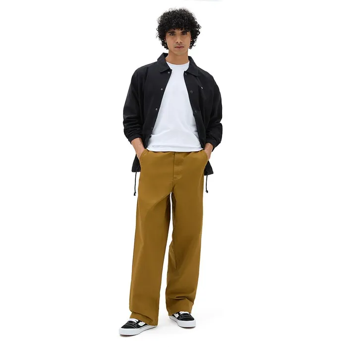 Vans Trousers and Jeans Men Authentic Chino Baggy Trousers Brown