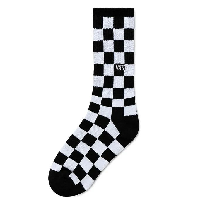 Vans View All Kids Checkerboard Crew Sock 1 Pair Black White