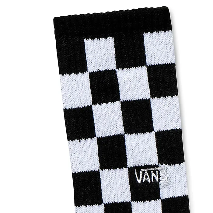 Vans View All Kids Checkerboard Crew Sock 1 Pair Black White