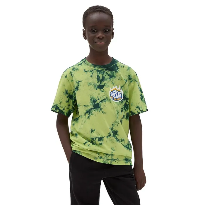 Vans View All Kids Slaps Tie Dye TShirt Green