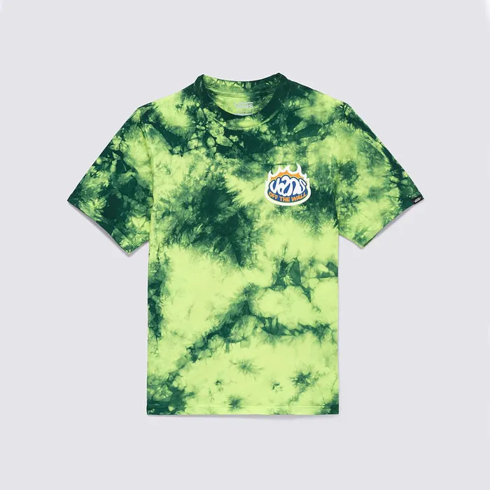 Vans View All Kids Slaps Tie Dye TShirt Green