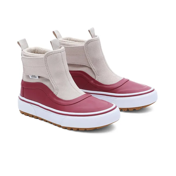 Vans View All Kids SlipOn Hi Terrain Hook And Loop MTE1 Shoes 48 Years Red Beige