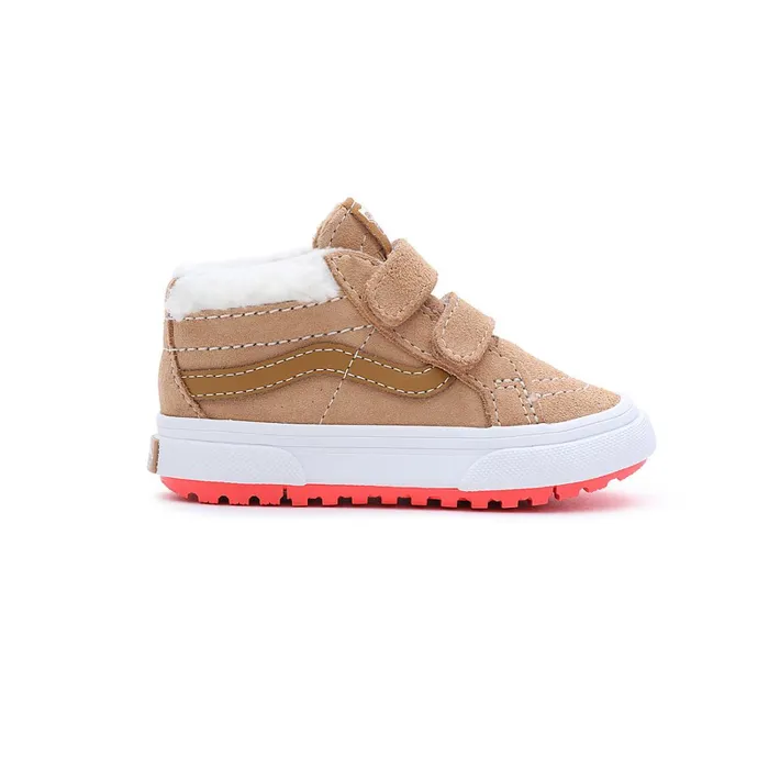 Vans View All Kids Toddler Sk8Mid Reissue Hook And Loop MTE1 Shoes 14 Years Brown