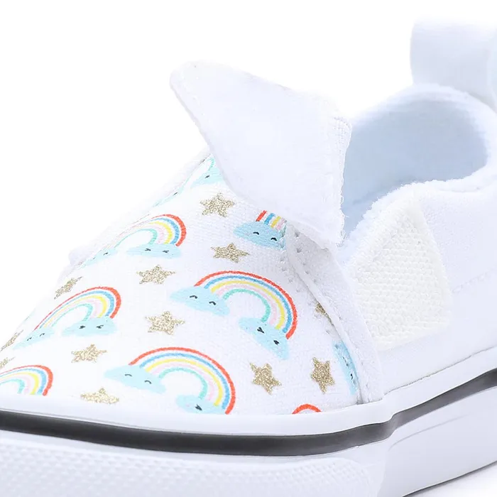 Vans View All Kids Toddler SlipOn Hook And Loop Shoes 14 Years White