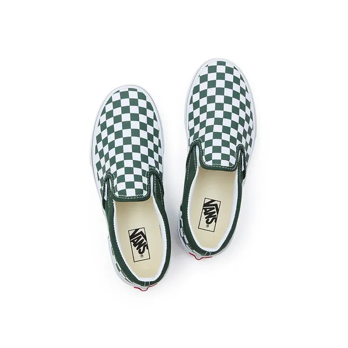Vans View All Kids Youth Color Theory Classic SlipOn Shoes 814 Years Green