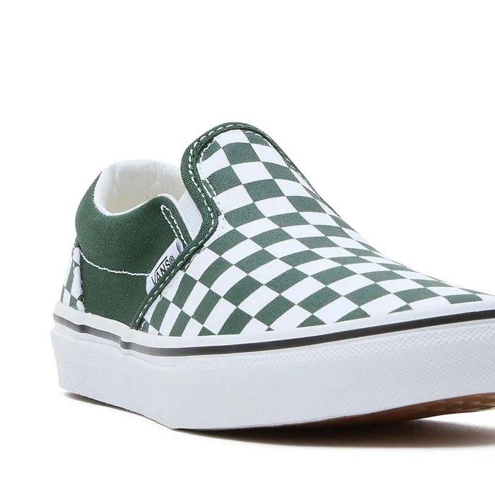 Vans View All Kids Youth Color Theory Classic SlipOn Shoes 814 Years Green
