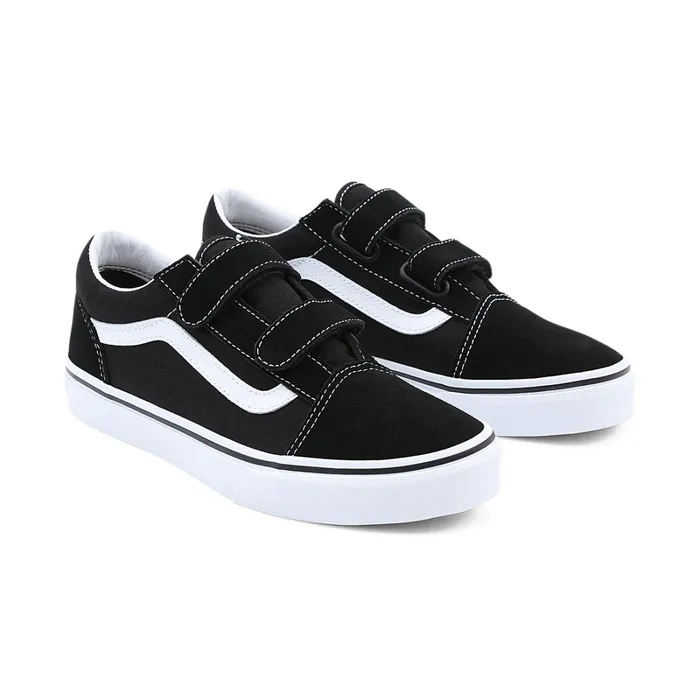 Vans View All Kids Youth Old Skool Hook And Loop Shoes 814 Years Black