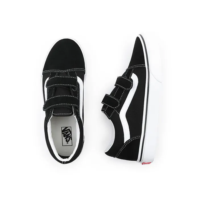 Vans View All Kids Youth Old Skool Hook And Loop Shoes 814 Years Black