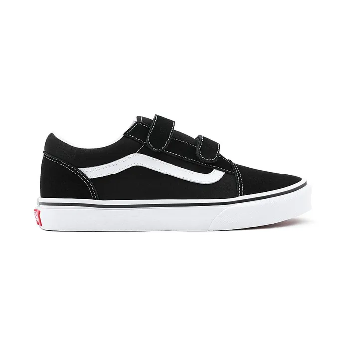 Vans View All Kids Youth Old Skool Hook And Loop Shoes 814 Years Black