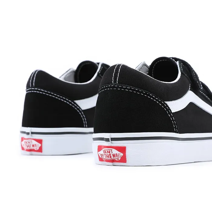 Vans View All Kids Youth Old Skool Hook And Loop Shoes 814 Years Black