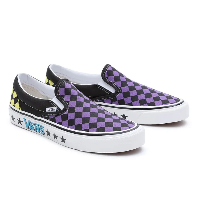 Vans View All Men Diamond Check Classic SlipOn 98 DX Shoes Purple